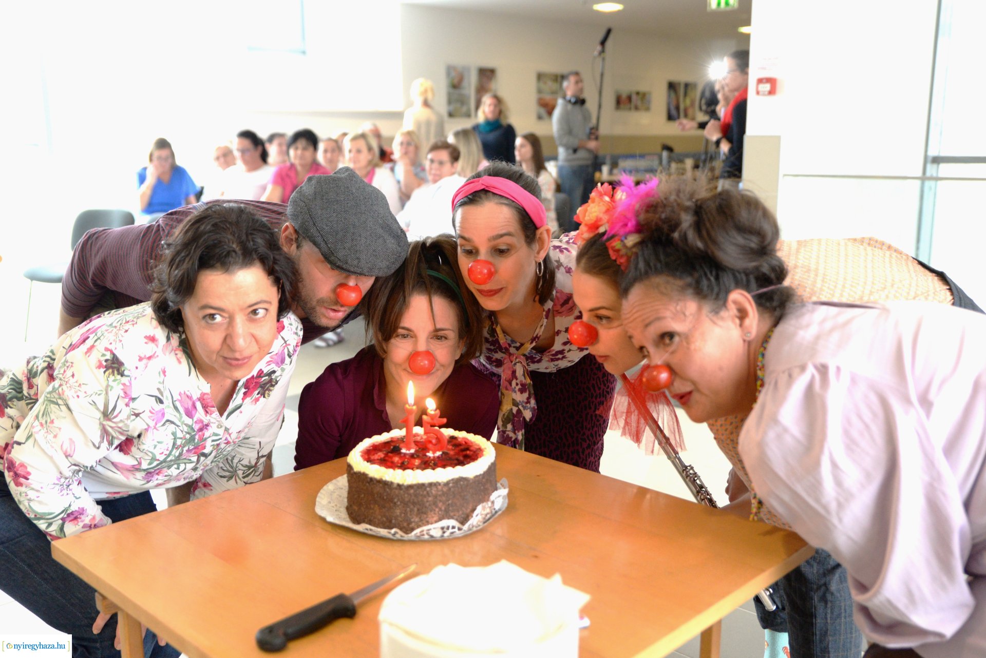 Bohócdoktori vizit a Nyíregyházi Jósa András Tagkórházban