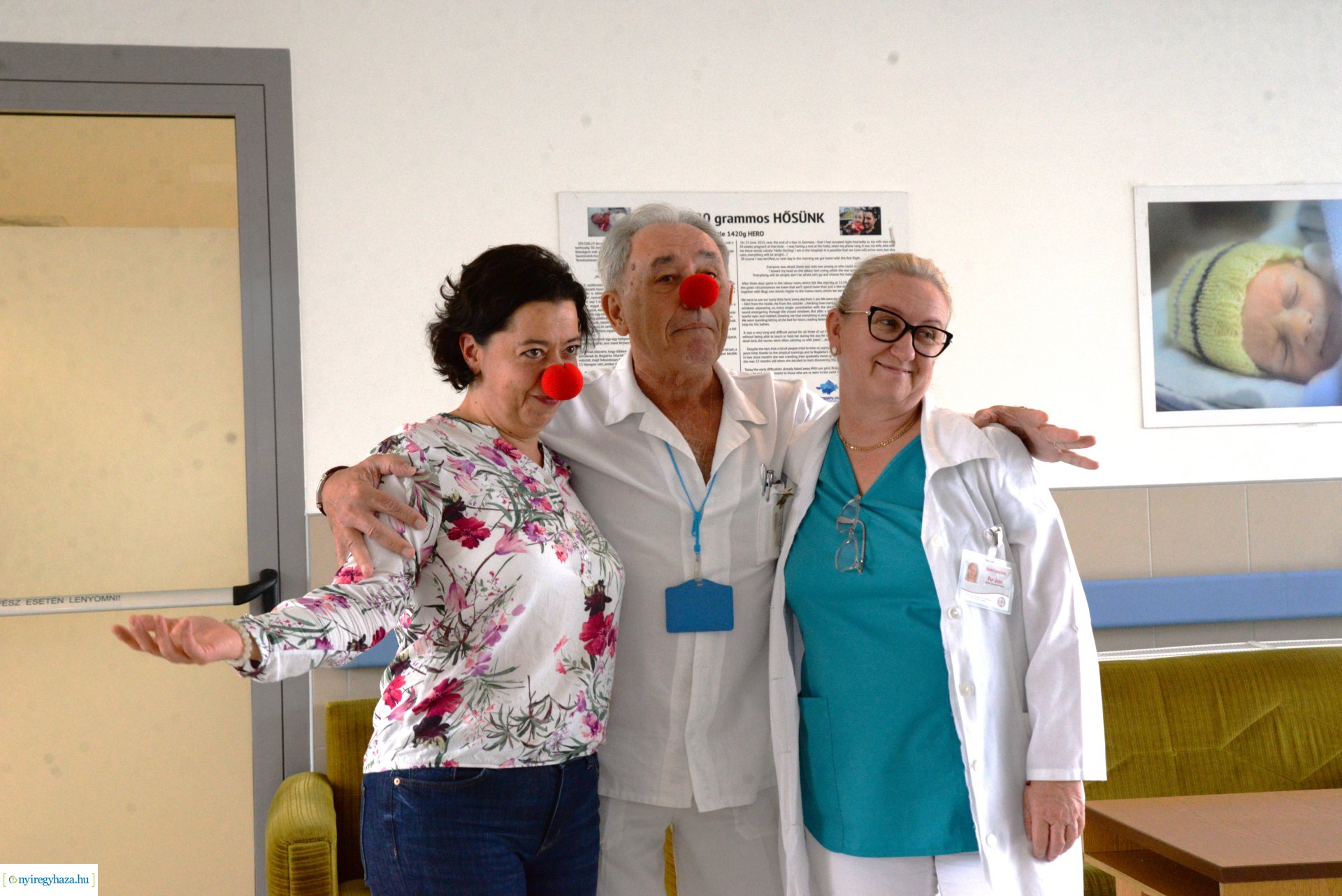 Bohócdoktori vizit a Nyíregyházi Jósa András Tagkórházban