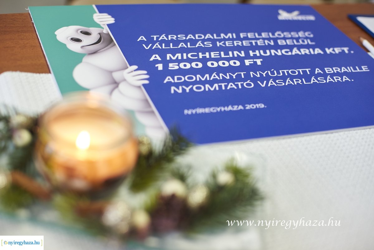 Braille nyomtató a Michelin-től