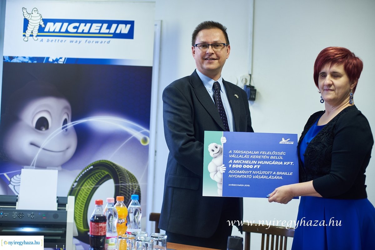 Braille nyomtató a Michelin-től