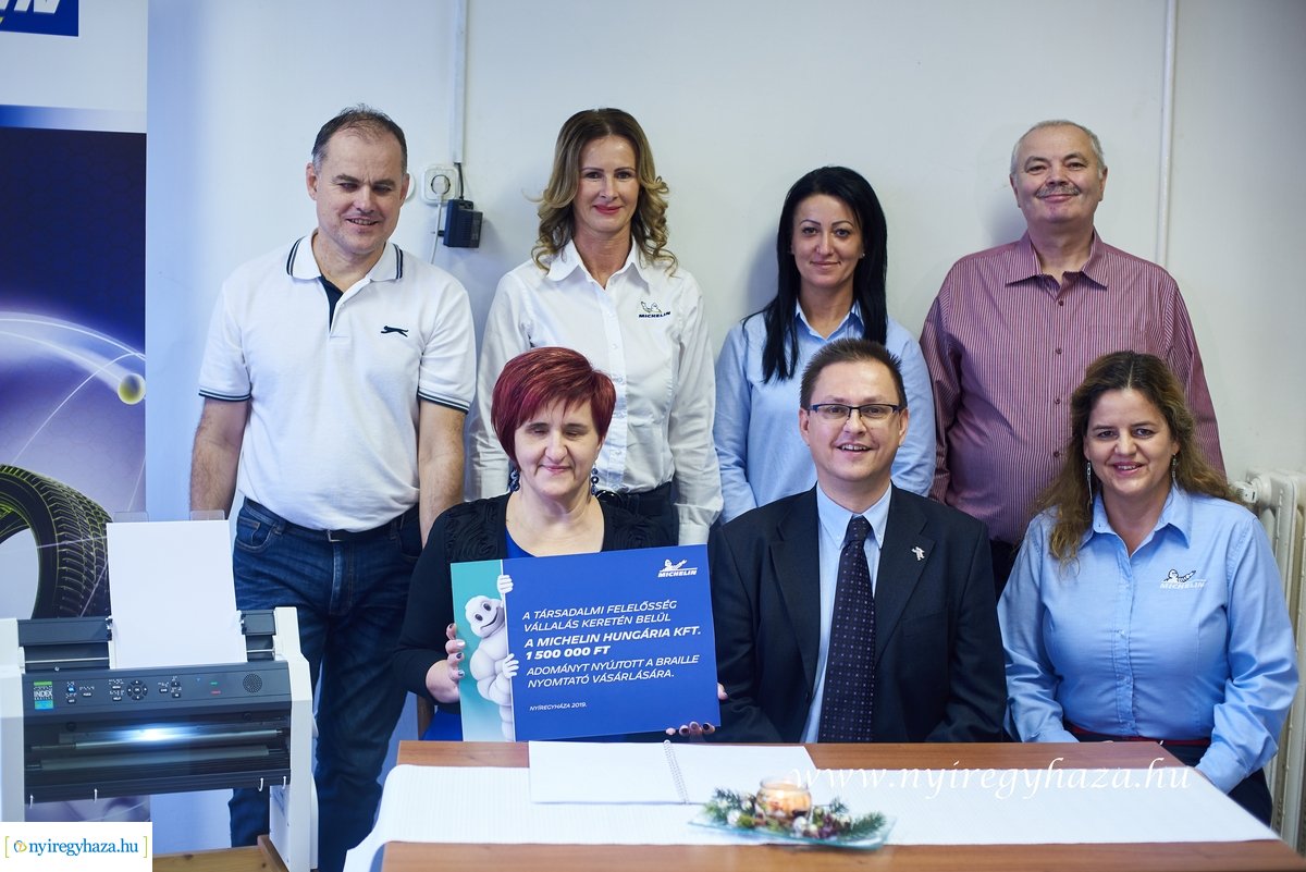 Braille nyomtató a Michelin-től