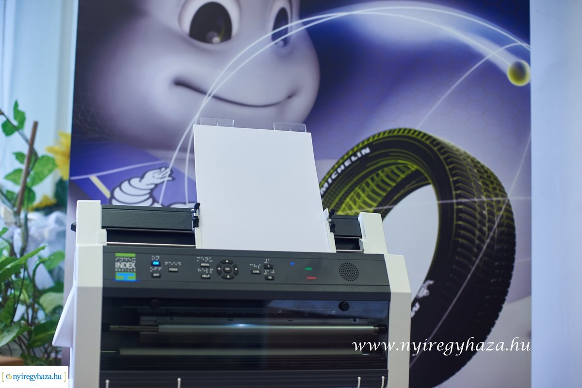 Braille nyomtató a Michelin-től