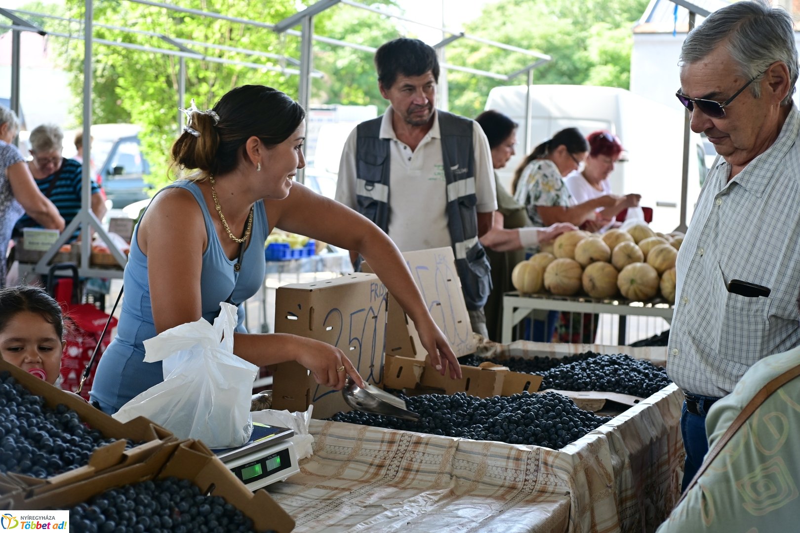 Búza téri piac 2025 júliusában