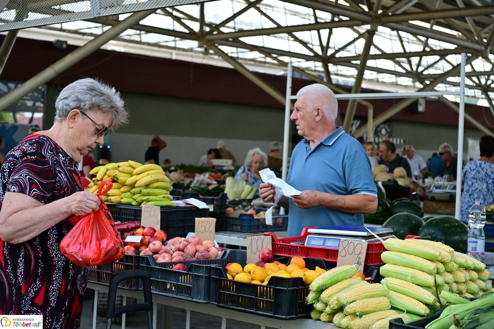 Búza téri piac 2025 júliusában