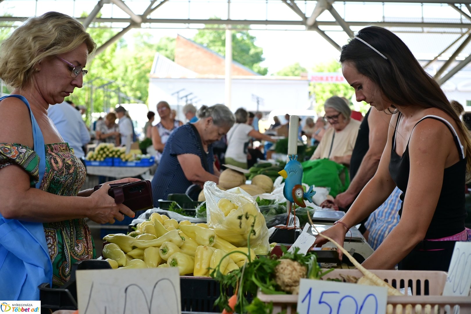 Búza téri piac 2025 júliusában