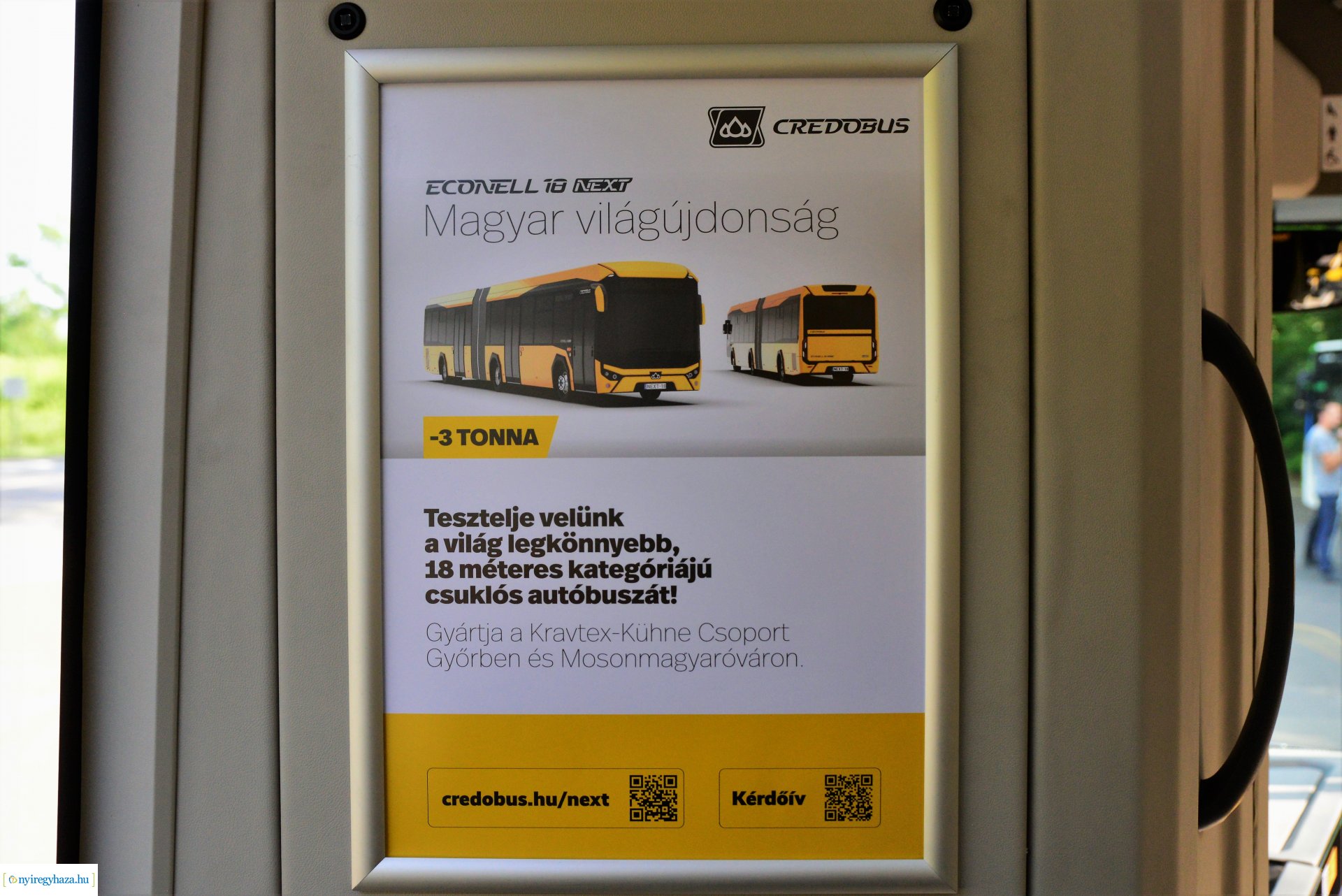 Credobuszt tesztelnek Nyíregyházán