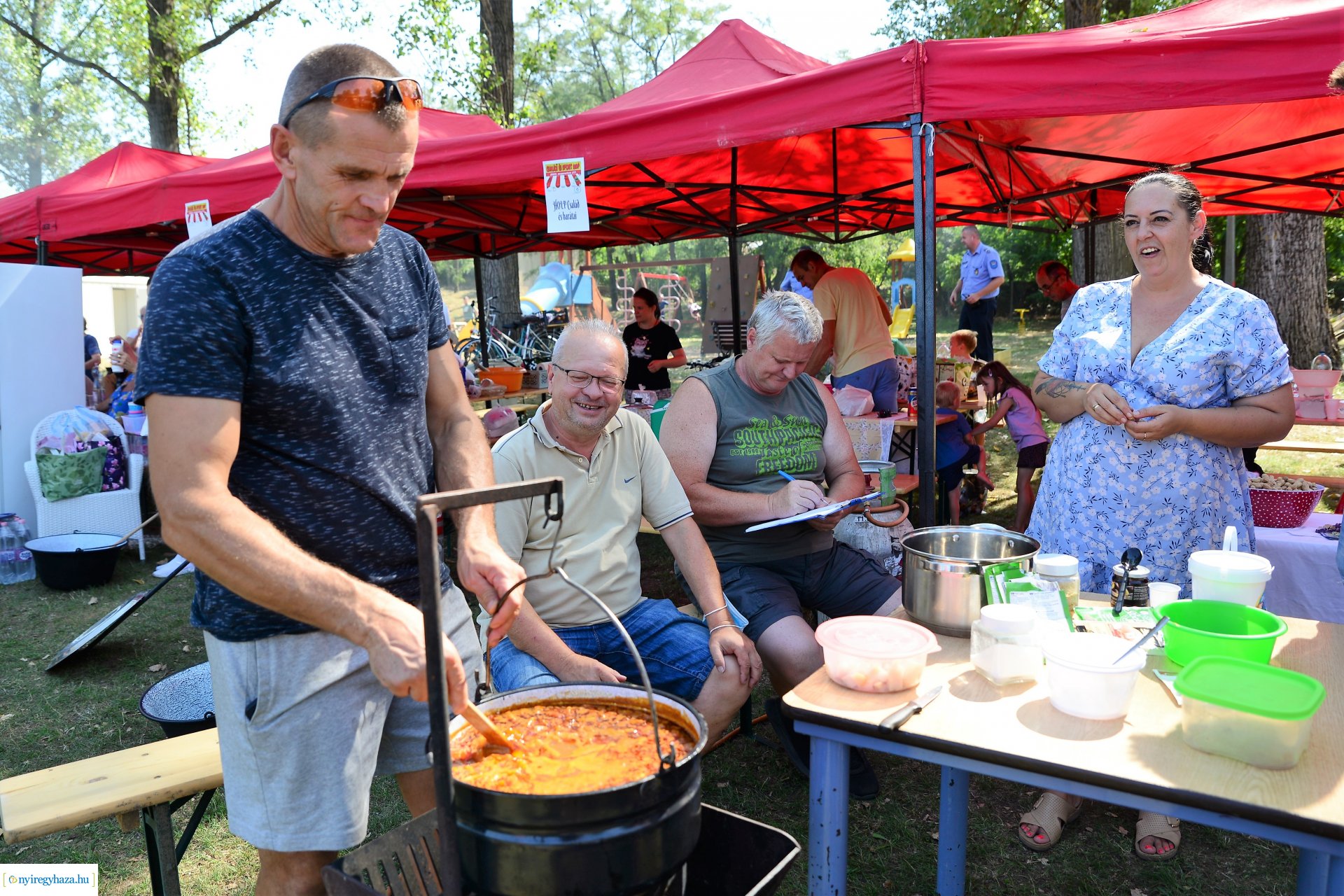 Családi és sport nap Nyírszőlős  közösségi parkjában