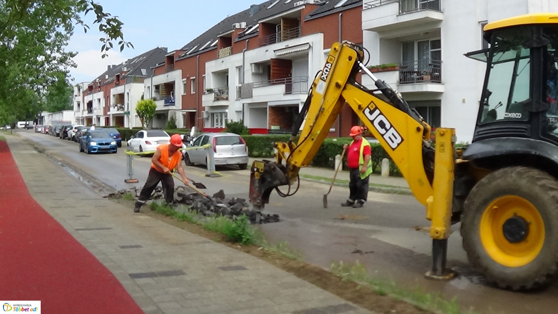 Csapadékvíz elvezető rendszert építenek a Jég utcán