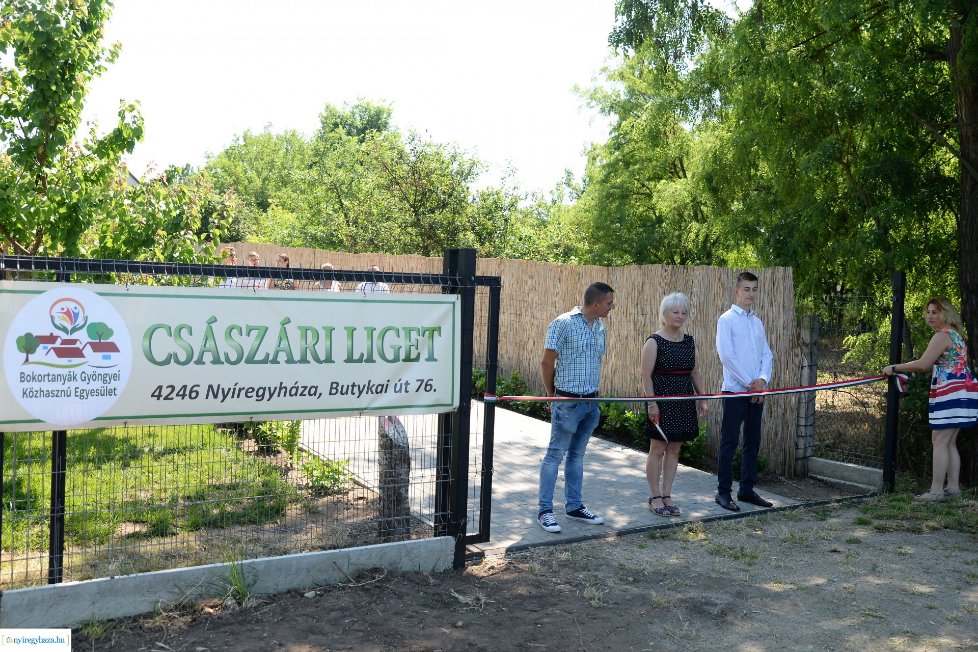 Császárliget - közösségi tér átadás