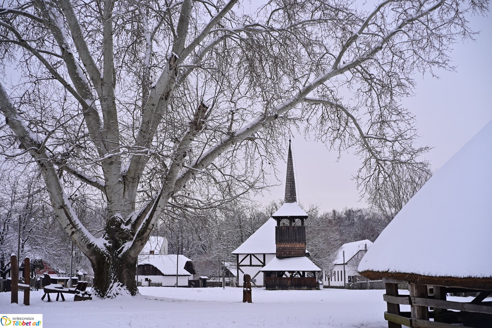 Csendélet a múzeumfaluban 2026 januárjában