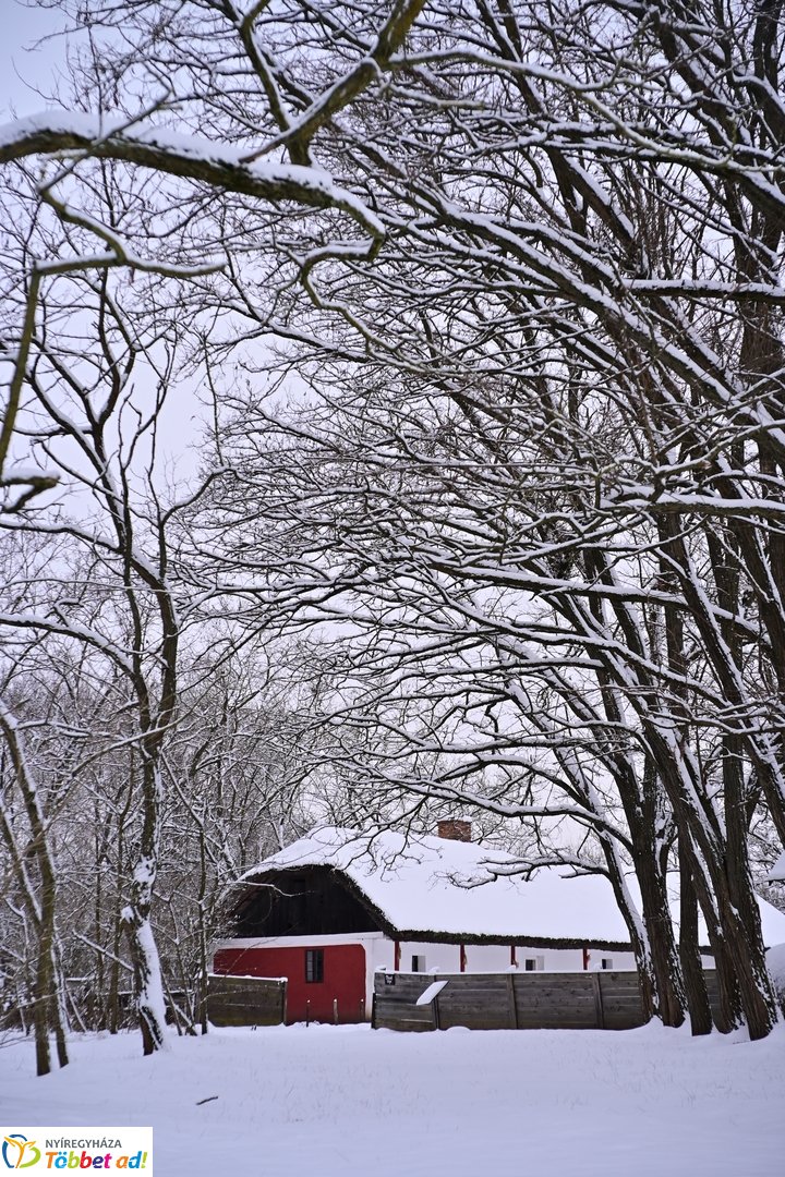 Csendélet a múzeumfaluban 2026 januárjában