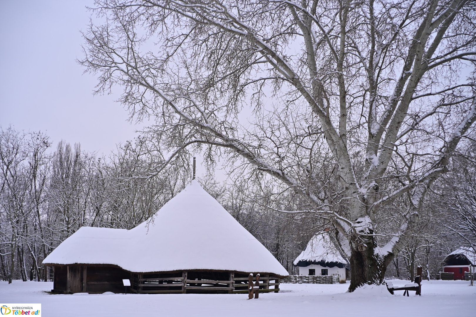 Csendélet a múzeumfaluban 2026 januárjában