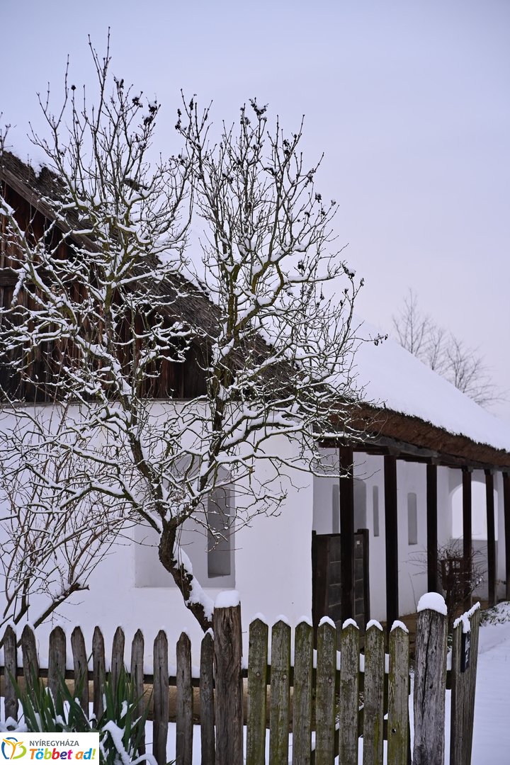 Csendélet a múzeumfaluban 2026 januárjában