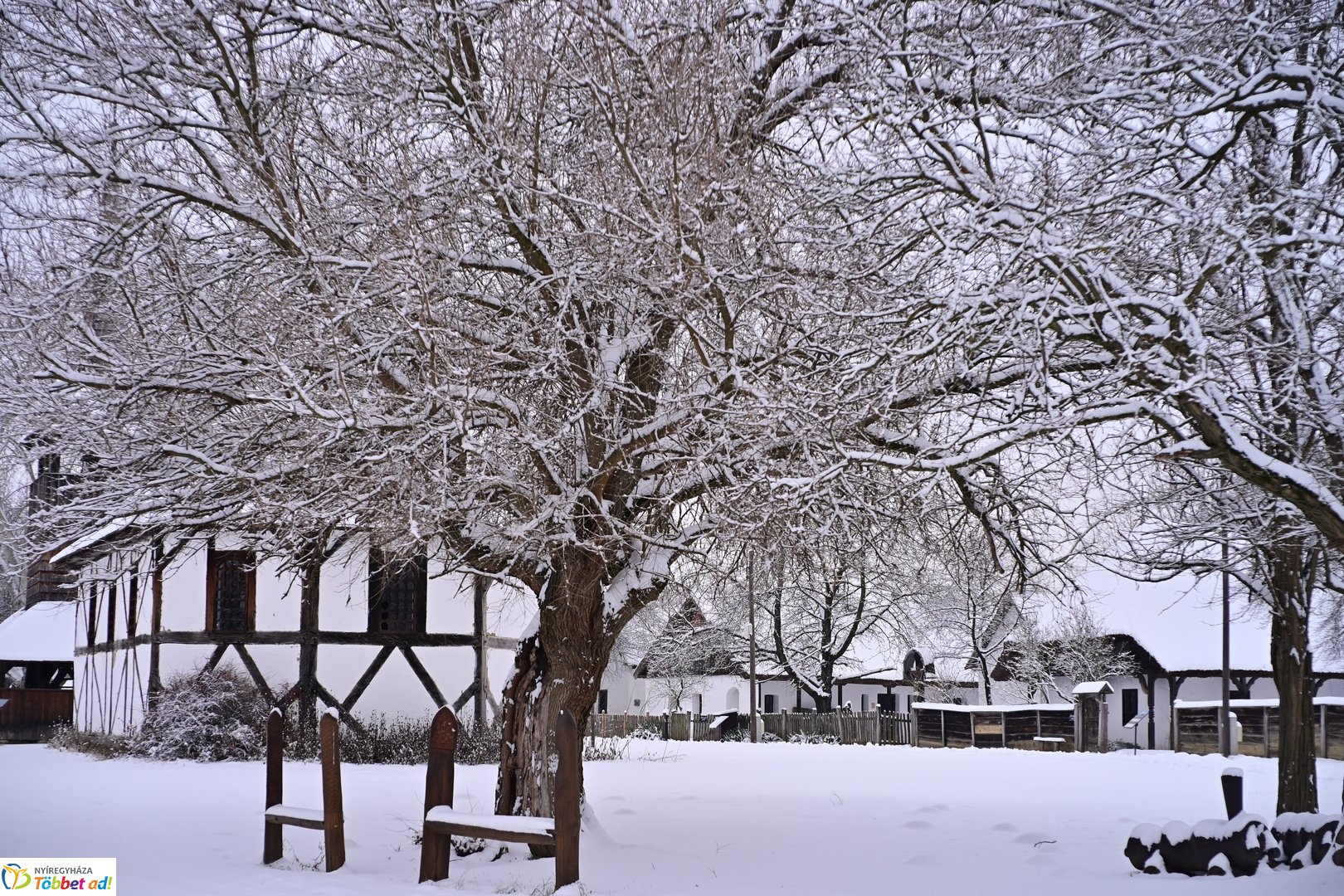 Csendélet a múzeumfaluban 2026 januárjában