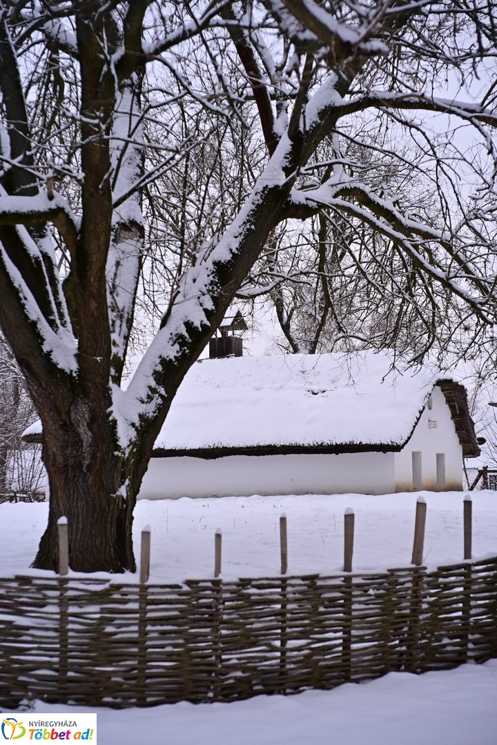 Csendélet a múzeumfaluban 2026 januárjában