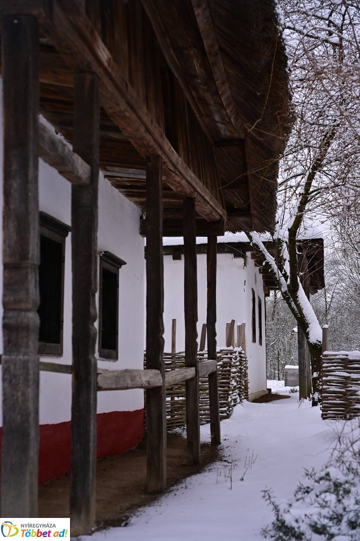 Csendélet a múzeumfaluban 2026 januárjában