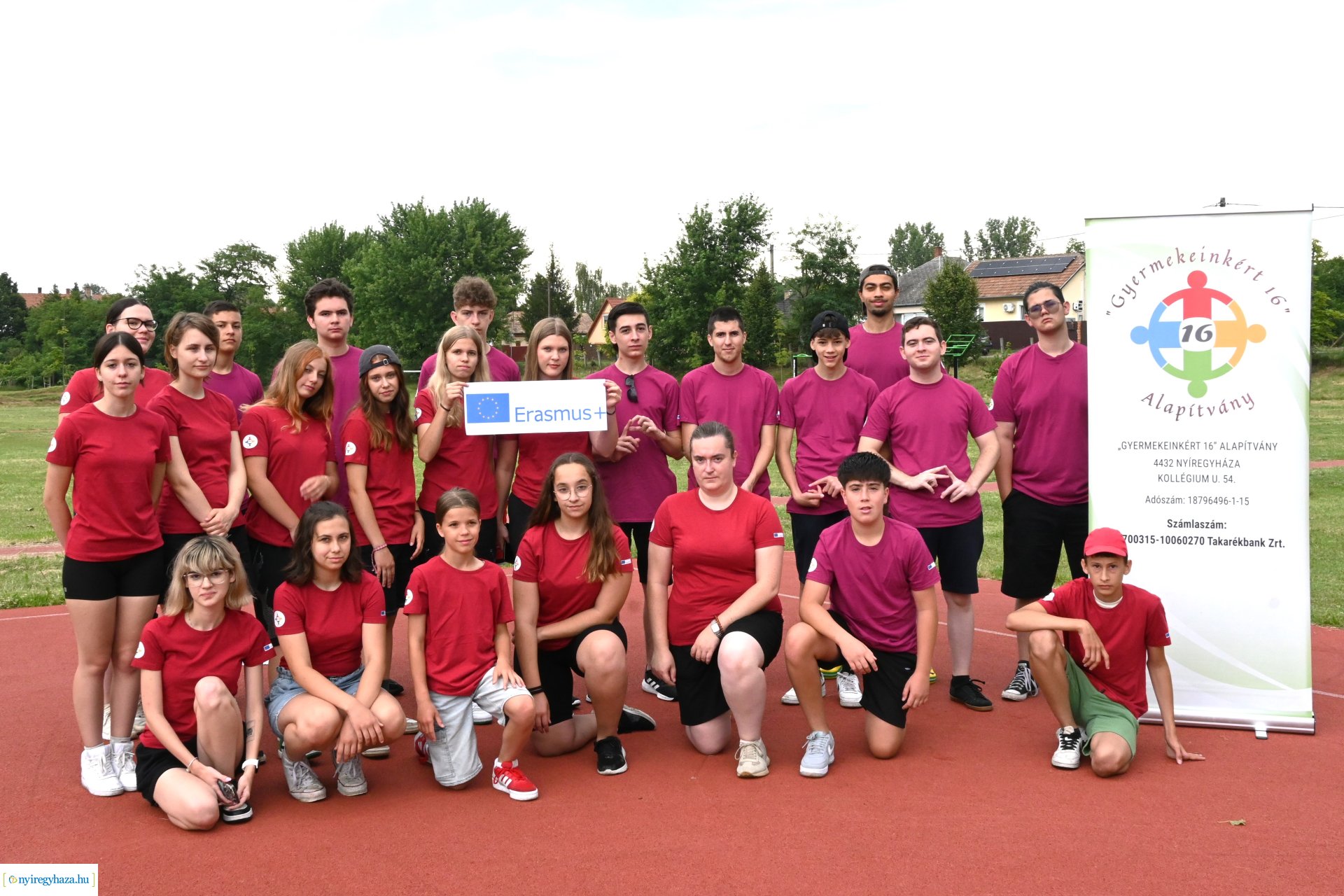 Csütörtökön sportnapot tartottak a "Gyermekeinkért 16" Alapítvány Erasmus program résztvevői