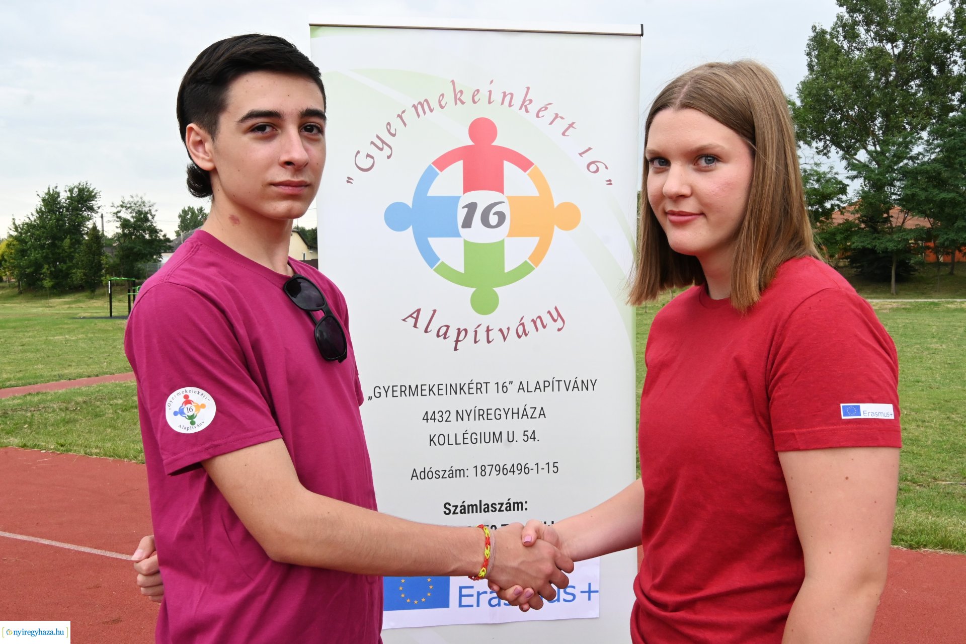 Csütörtökön sportnapot tartottak a "Gyermekeinkért 16" Alapítvány Erasmus program résztvevői