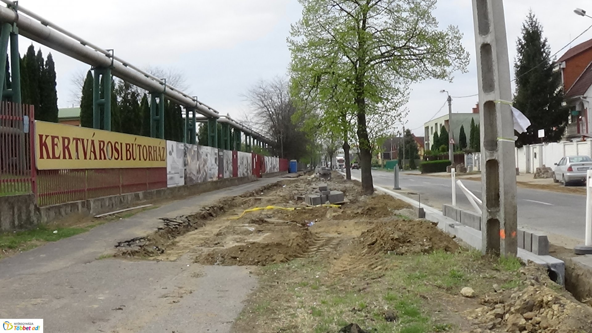 Derkovits utca – Épül a csapadékelvezető rendszer