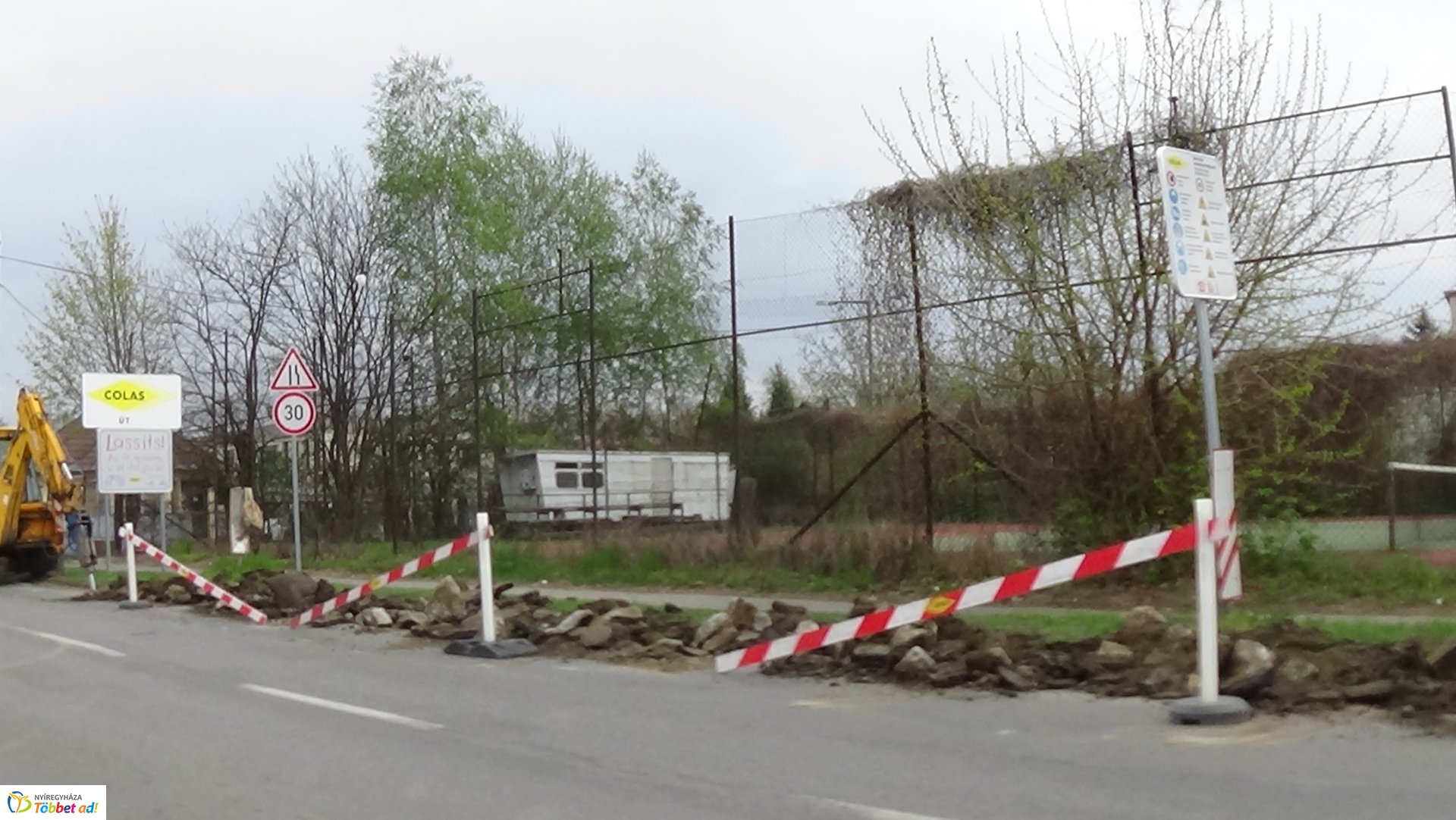 Derkovits utca – Épül a csapadékelvezető rendszer