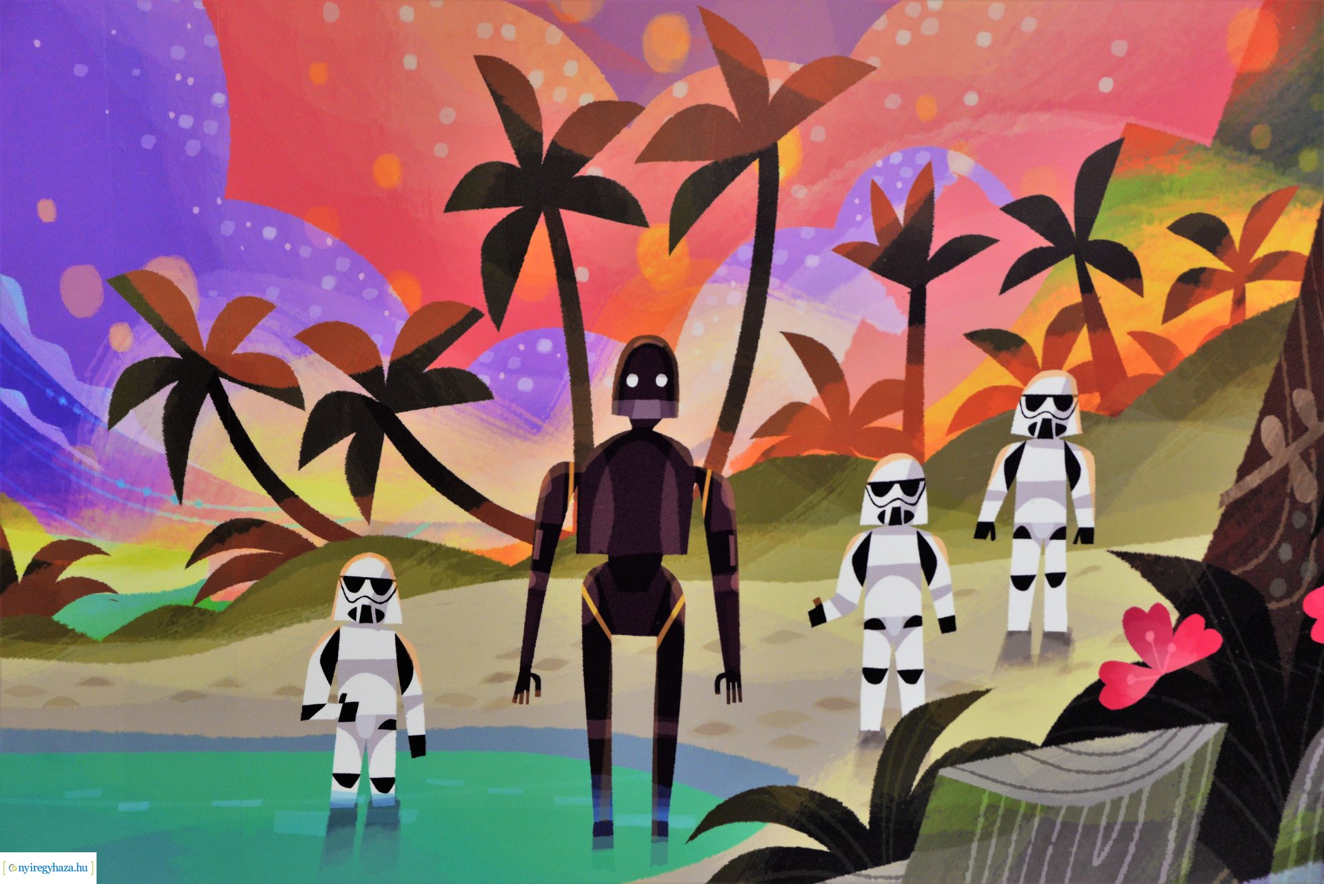 Disney figurák a Gyermekosztály falán