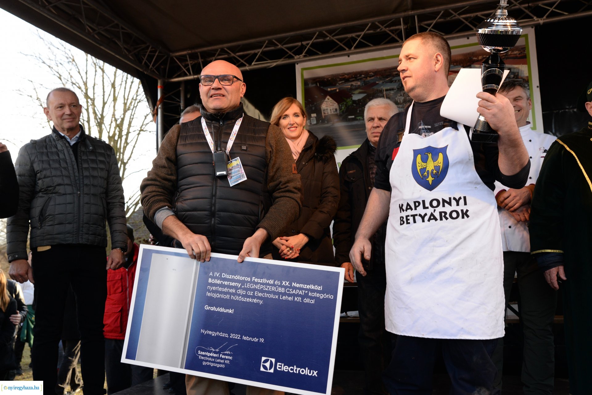 Disznótoros fesztivál eredményhirdetés