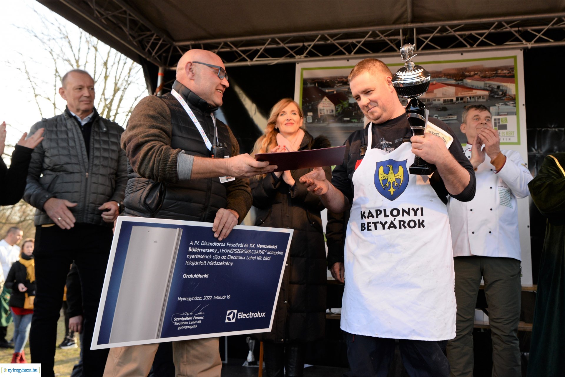 Disznótoros fesztivál eredményhirdetés