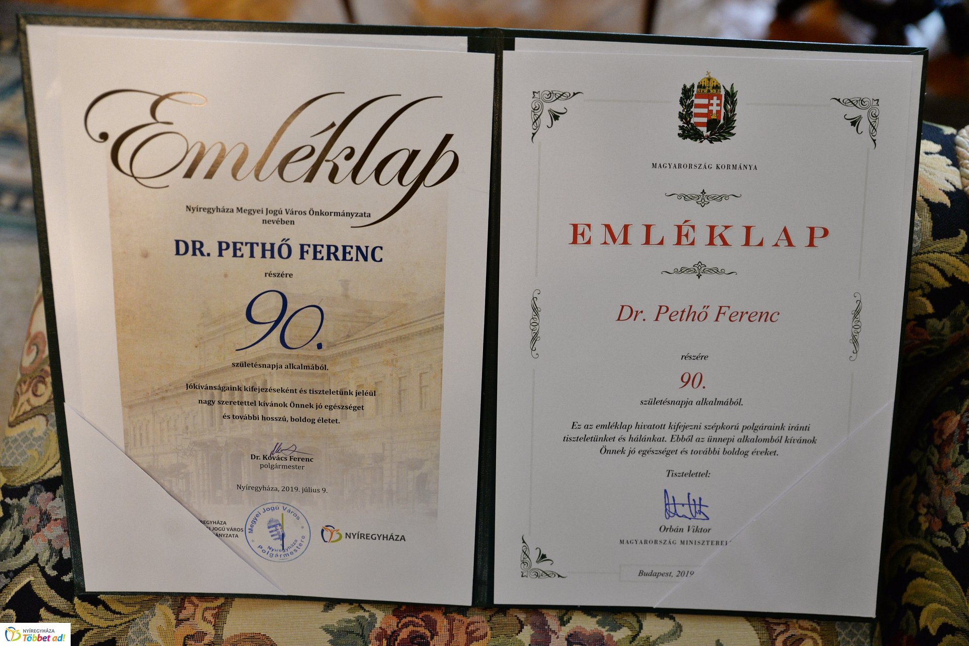 Dr. Pethő Ferenc születésnapi köszöntése