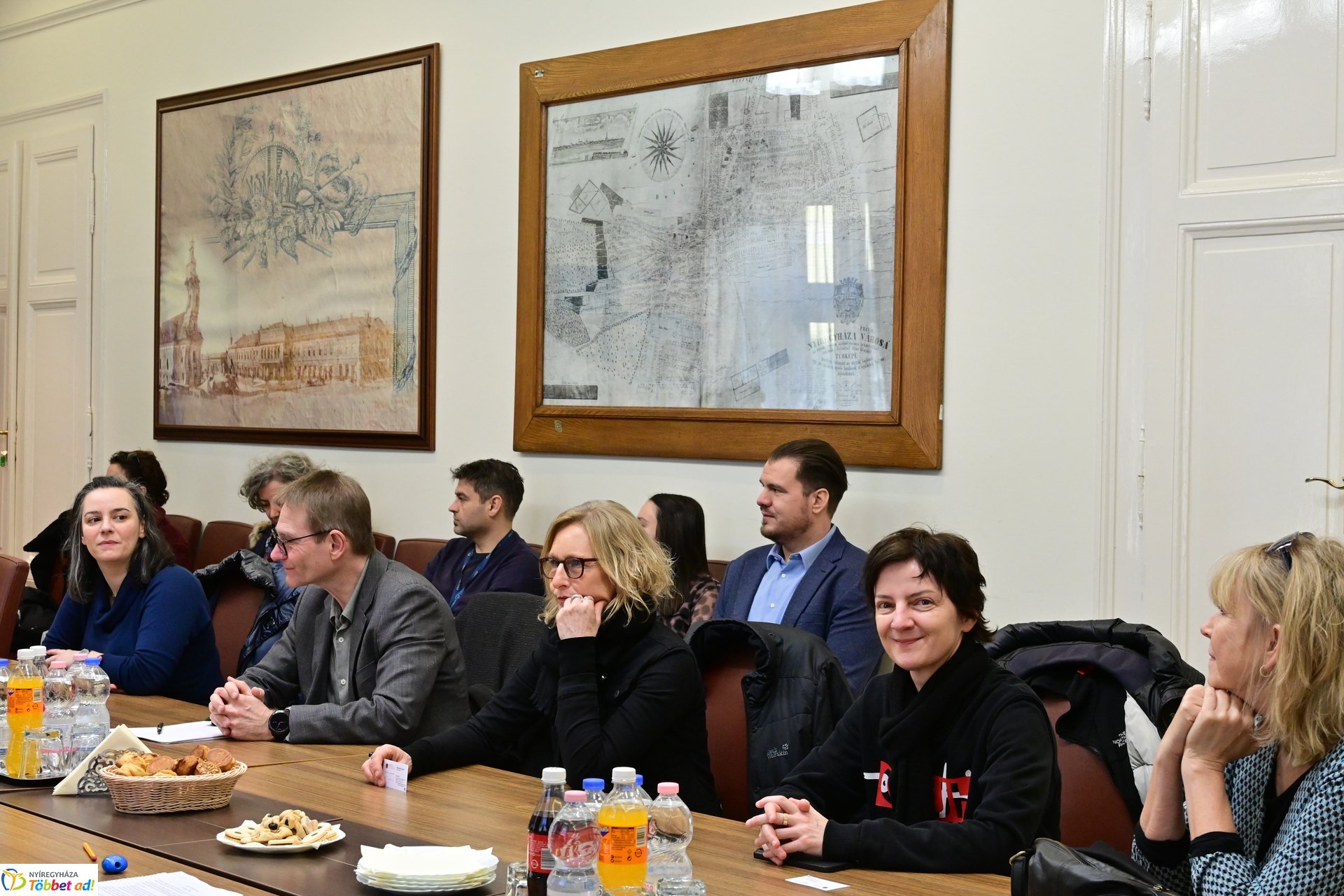 E-PAC nemzetközi partnertalálkozó a Városházán 2025 februárjában