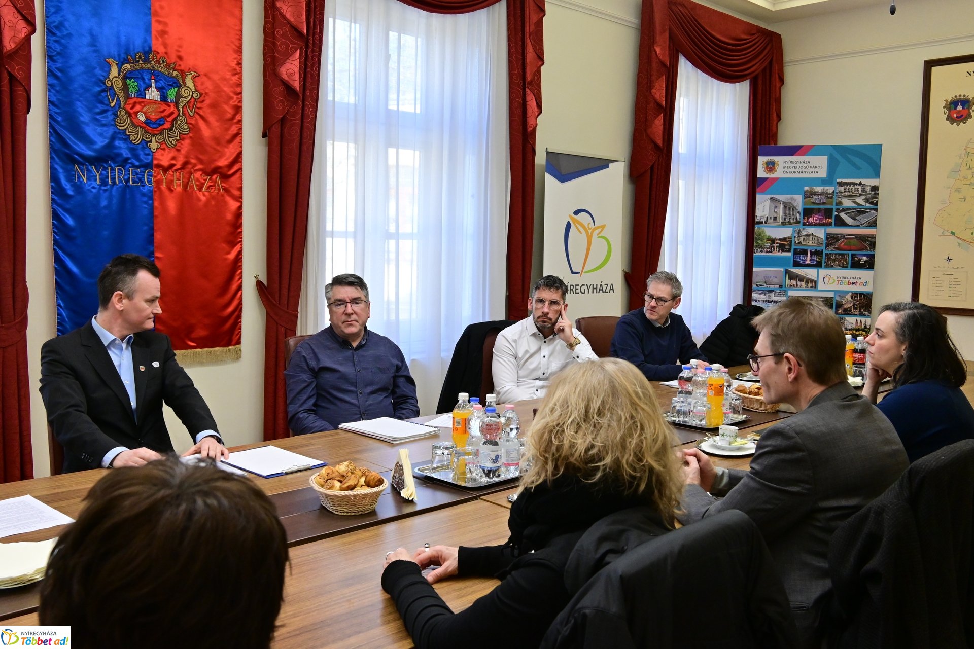 E-PAC nemzetközi partnertalálkozó a Városházán 2025 februárjában