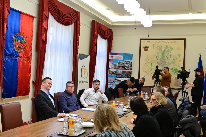 E-PAC nemzetközi partnertalálkozó a Városházán 2025 februárjában
