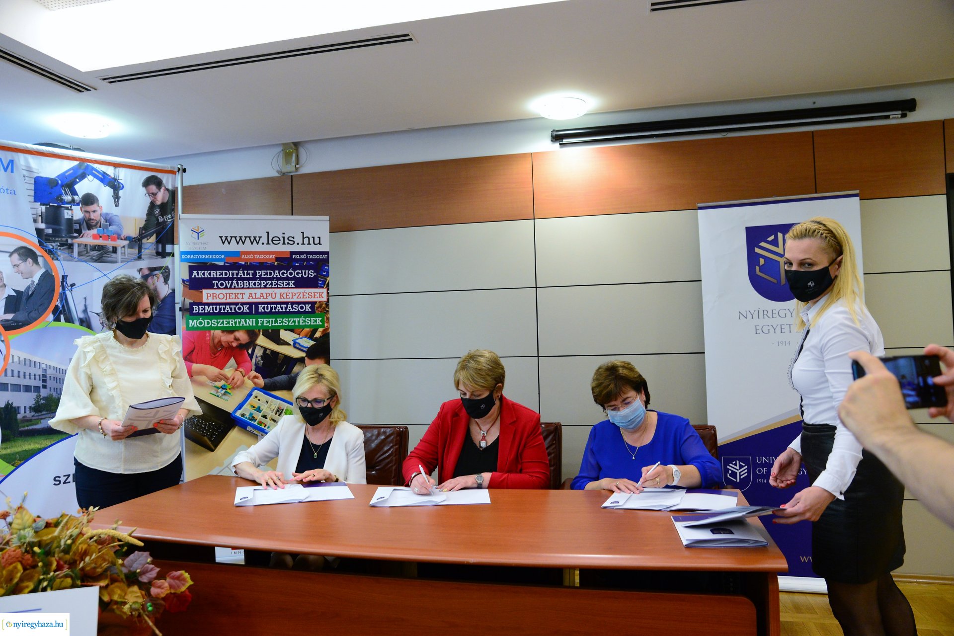 Együttműködési megállapodás aláírása a Nyíregyházi Egyetemen