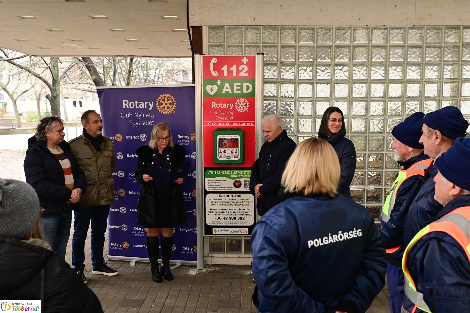 Életmentő defibrillátorokat adtak át 2025 decemberében