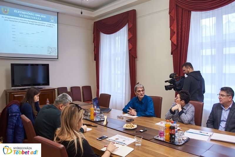 Életminőség Nyíregyházán sajtótájékoztató
