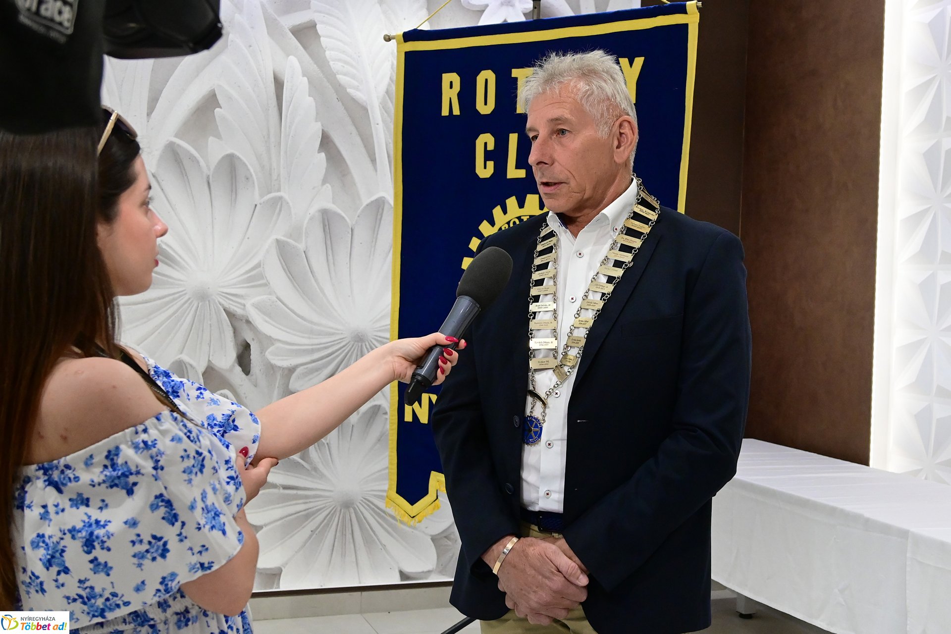 Elnöki láncátadó ünnepség a Rotary Club Nyíregyháza életében