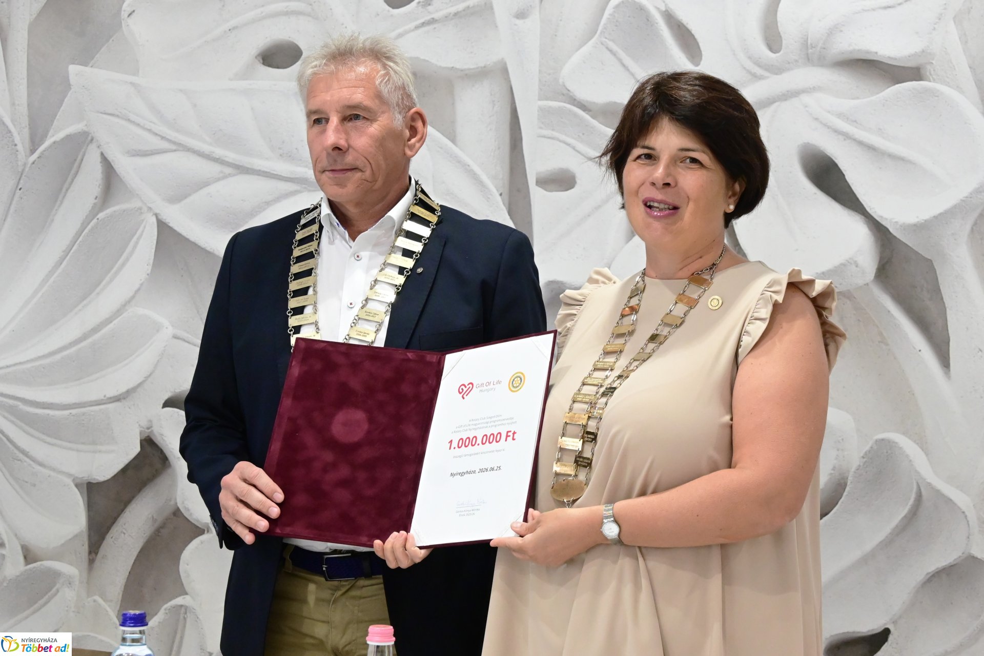 Elnöki láncátadó ünnepség a Rotary Club Nyíregyháza életében