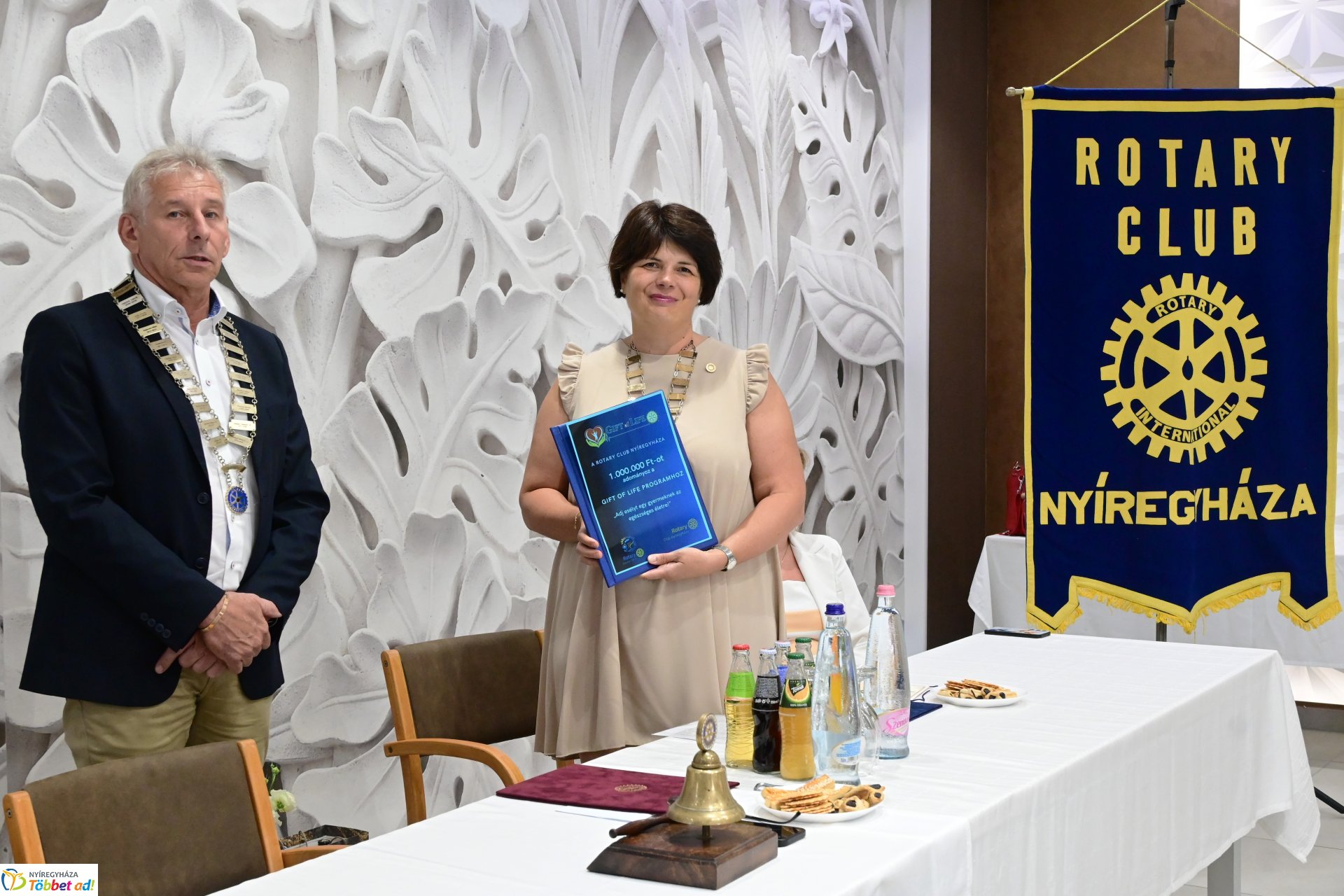 Elnöki láncátadó ünnepség a Rotary Club Nyíregyháza életében