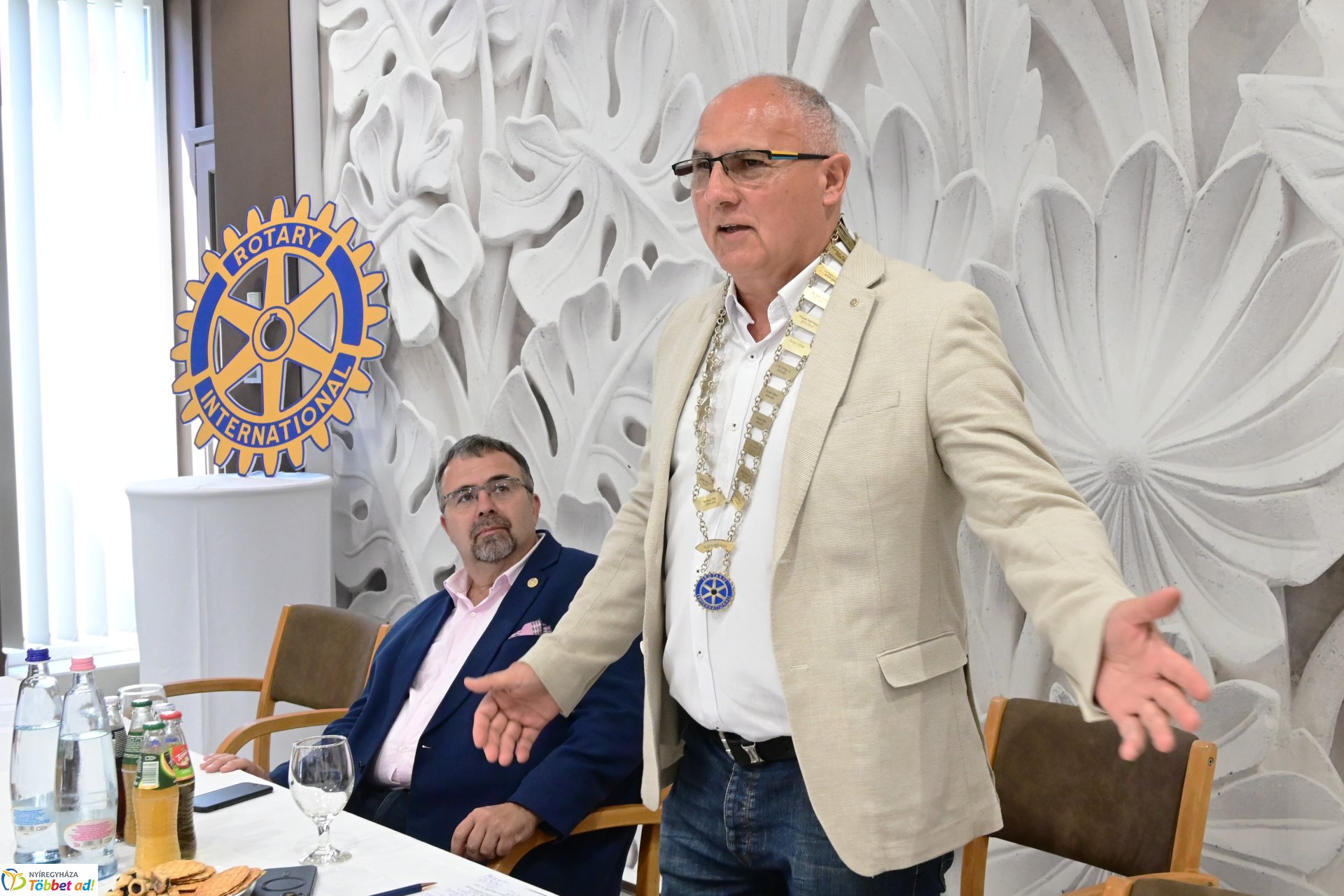 Elnöki láncátadó ünnepség a Rotary Club Nyíregyháza életében