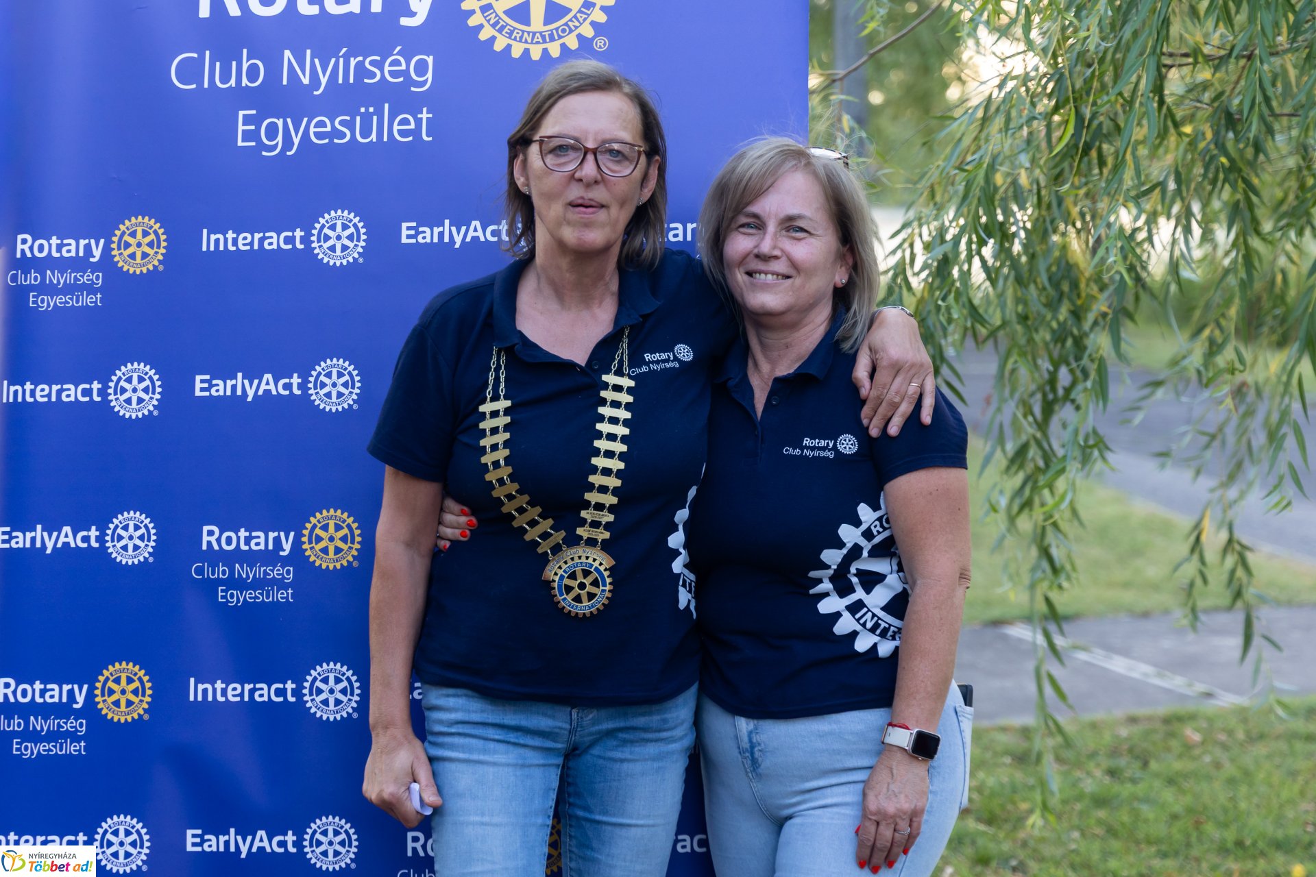 Elnöki láncátadóval zárult a rotarys év a Rotary Club Nyírségnél
