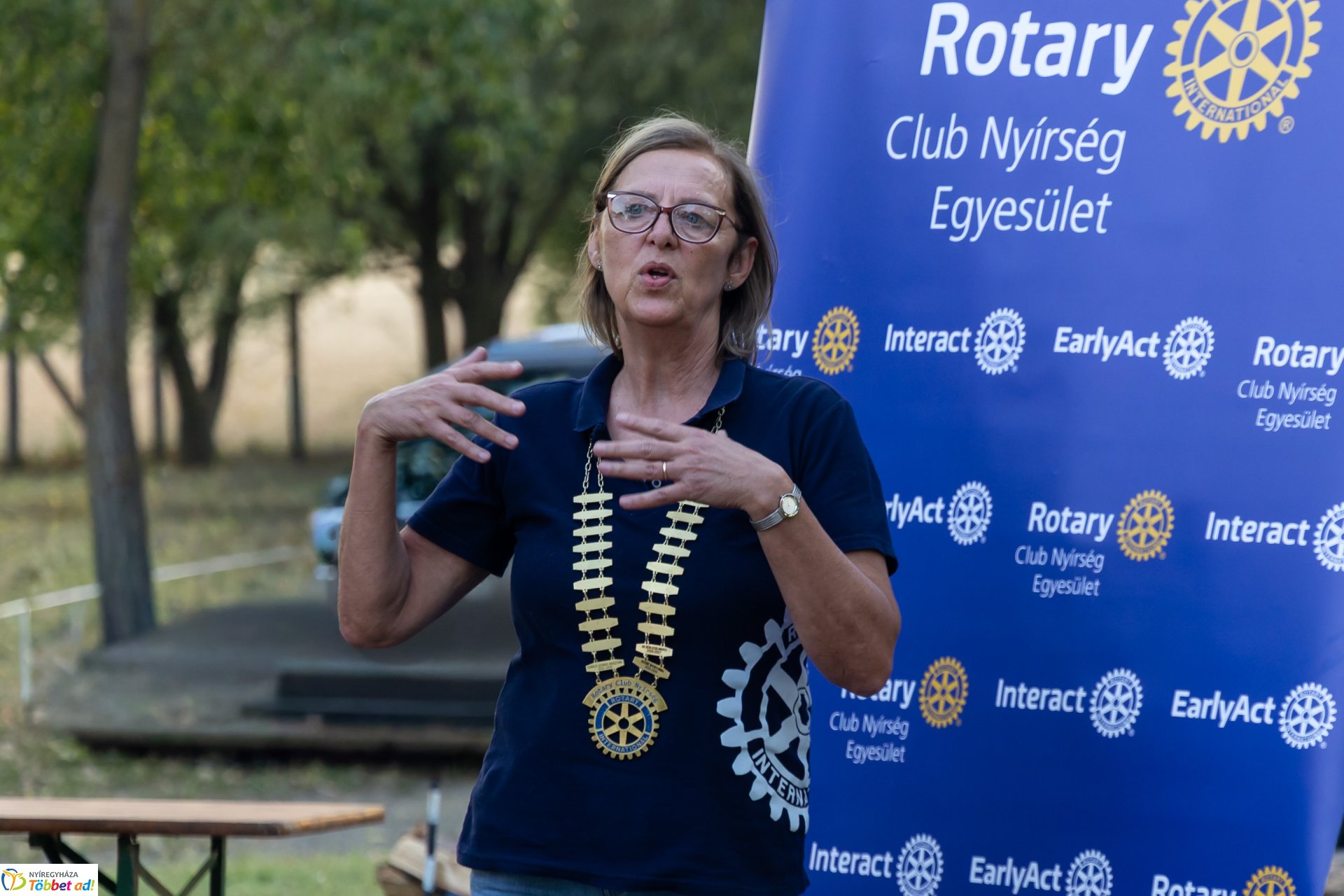 Elnöki láncátadóval zárult a rotarys év a Rotary Club Nyírségnél