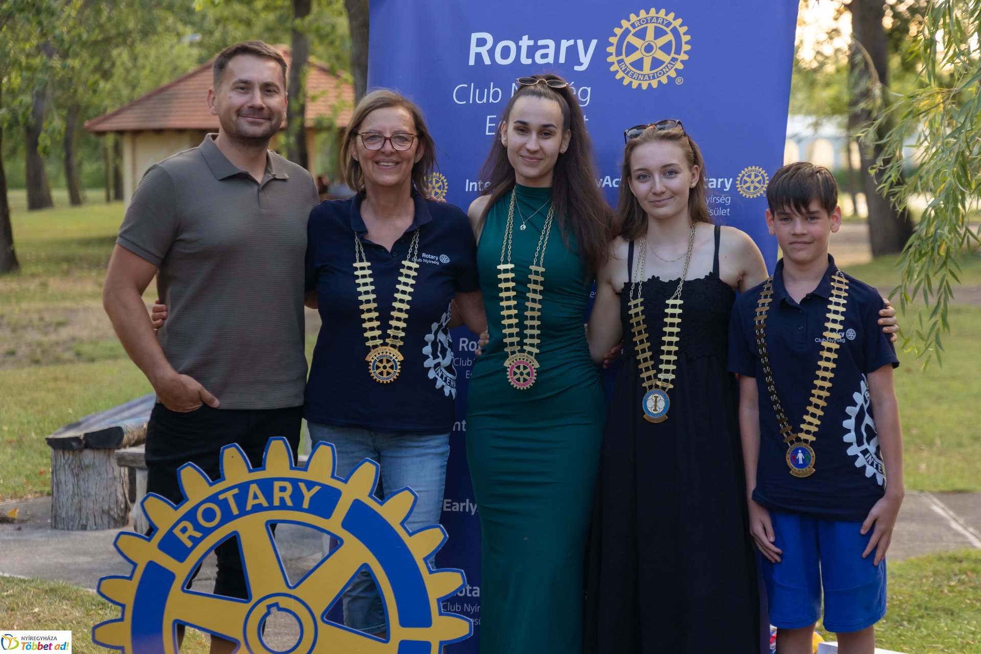Elnöki láncátadóval zárult a rotarys év a Rotary Club Nyírségnél