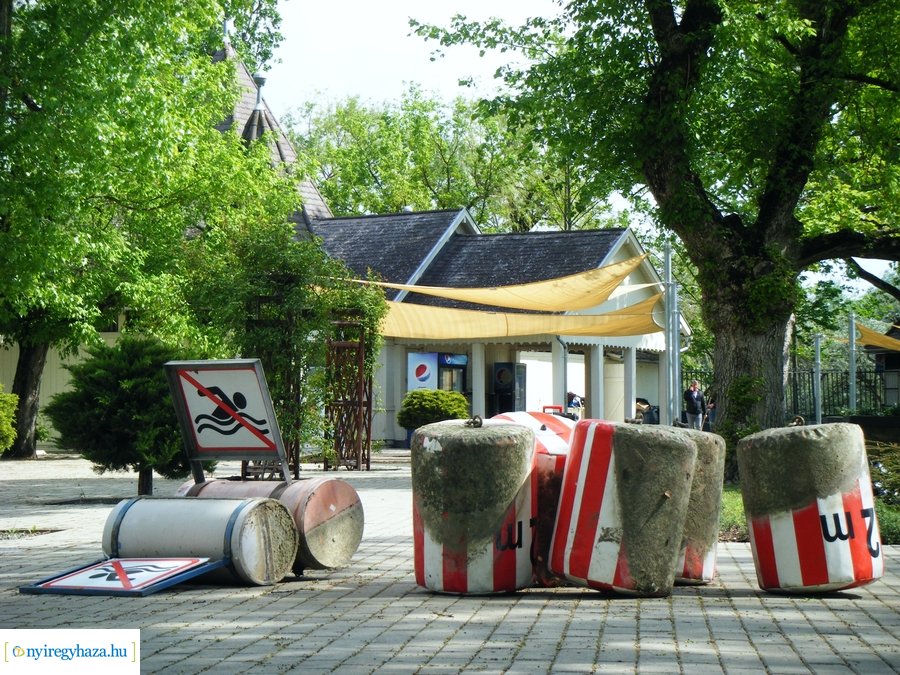 Előkészületi munkák a Tófürdőn