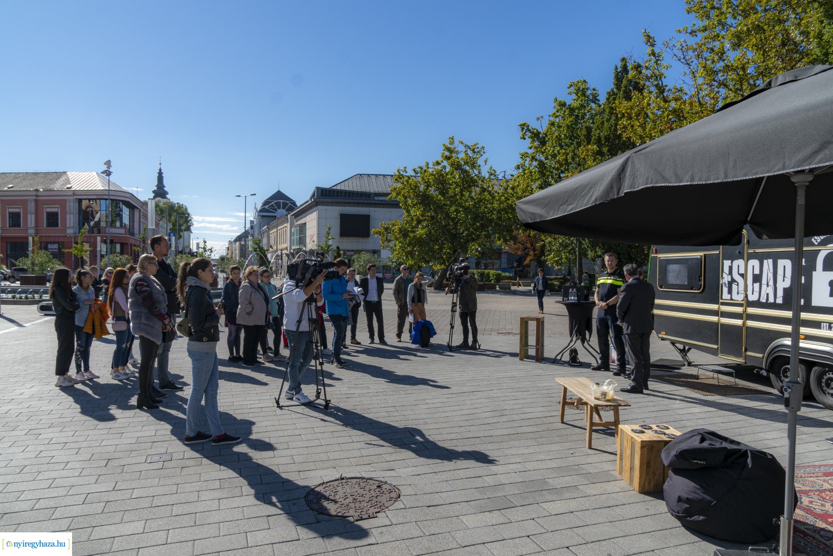 Emberkereskedelem elleni küzdelem interaktív bemutató a Kossuth téren