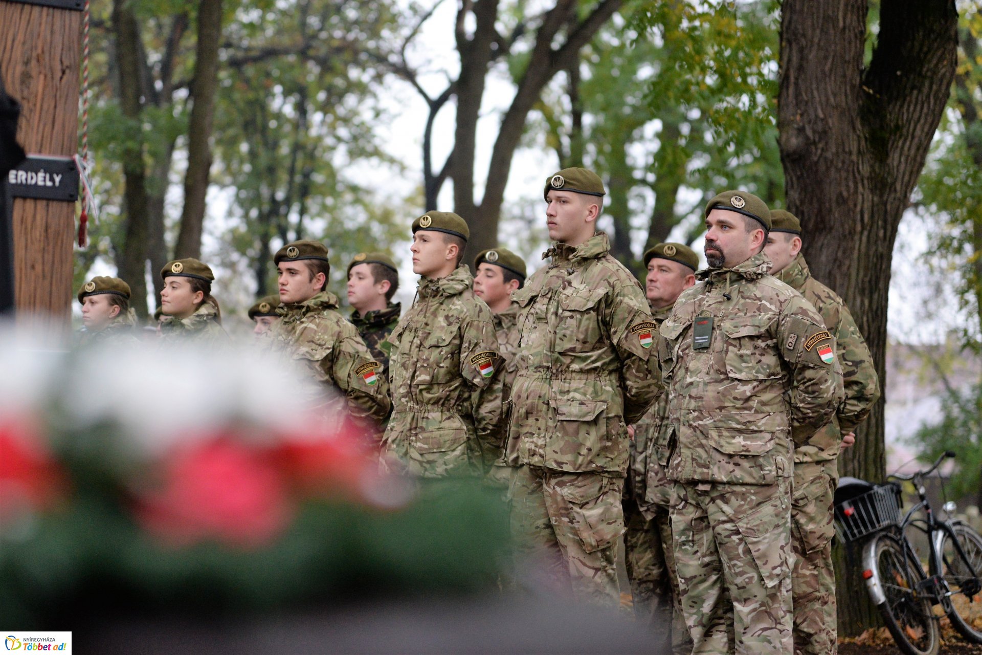 Emlékezés a Hősök temetőjében
