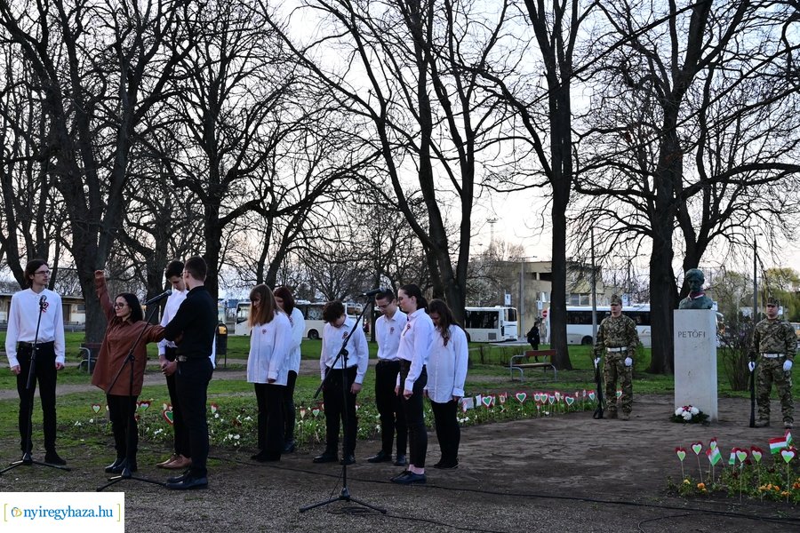 Emlékezés a Petőfi szobornál 2024