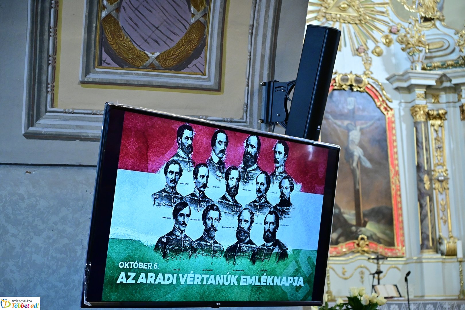 Emlékezés az aradi vértanúkra az evangélikus templomban 2025 