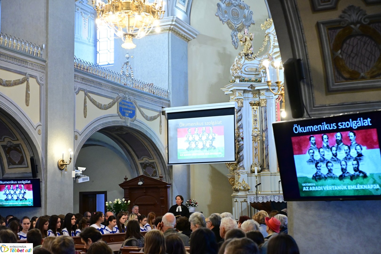 Emlékezés az aradi vértanúkra az evangélikus templomban 2025 