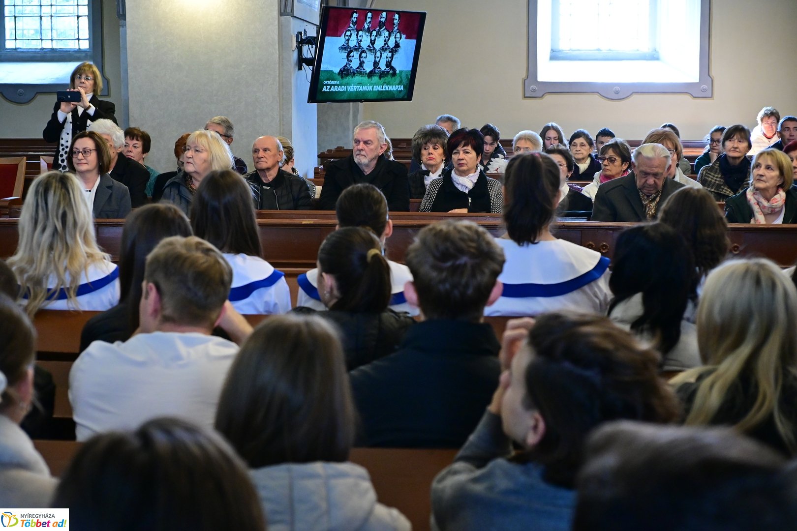 Emlékezés az aradi vértanúkra az evangélikus templomban 2025 