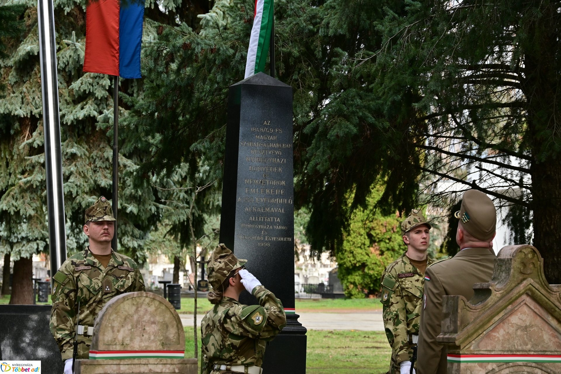 Emlékező koszorúzás 1848-ra az Északi temetőben - 2025