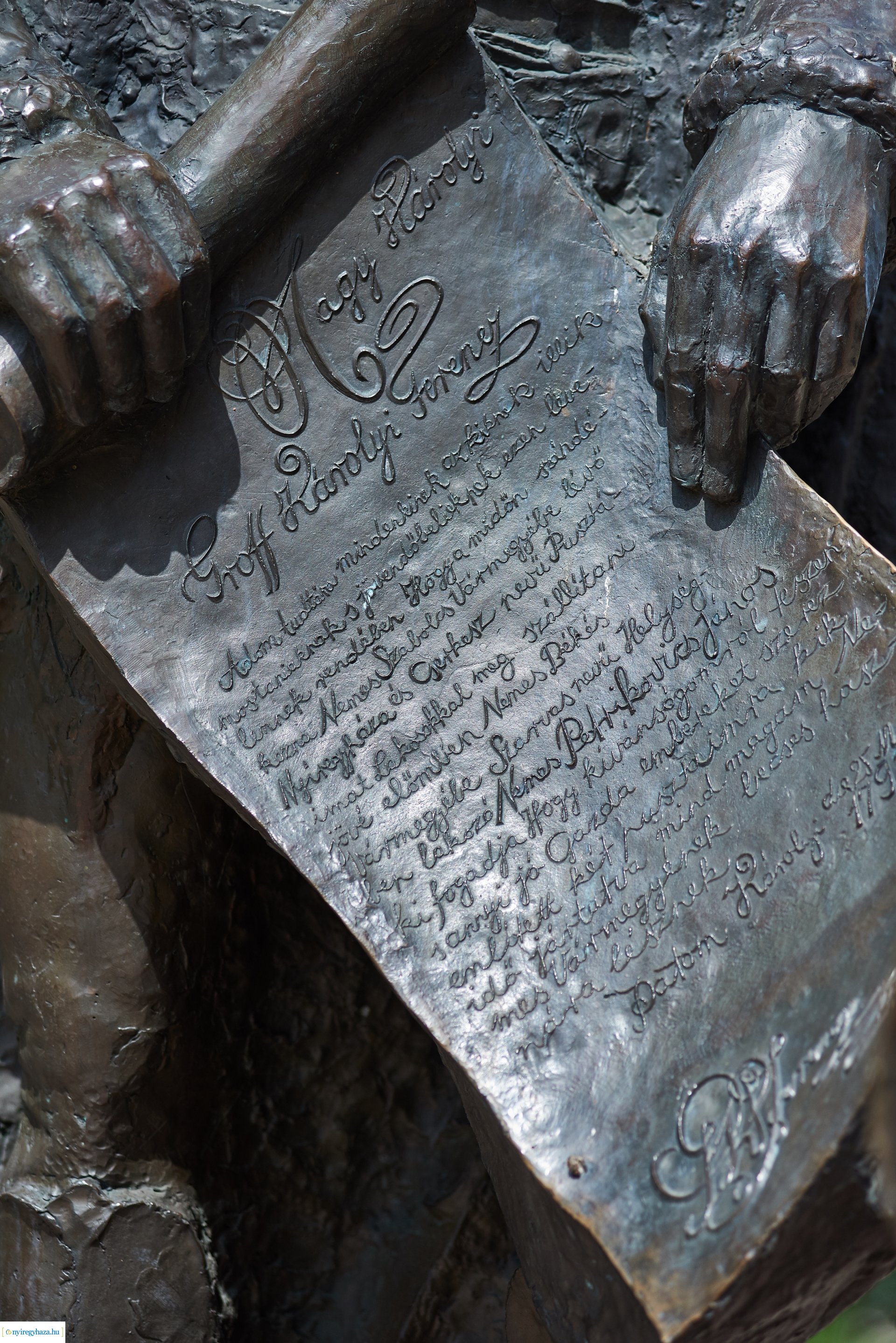 Emlékező koszorúzás a Városalapító atyák szobránál 2020